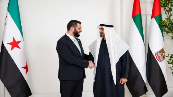 الرئيس الشرع يلتقي الشيخ محمد بن زايد في الإمارات.. تفاصيل