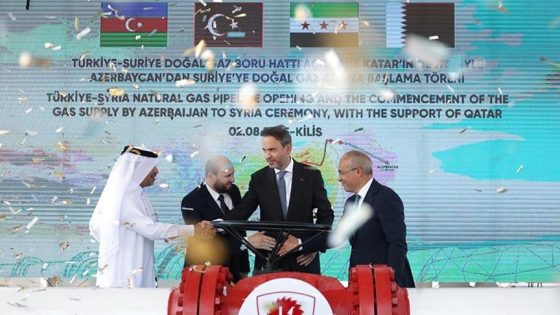 مشروع الغاز إلى سوريا رمز للتضامن الإقليمي بين قطر وتركيا وأذربيجان وسوريا