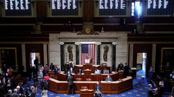 U.S. Speaker of the House Nancy Pelosi (D-CA) presides ahead of the final passage in the House of Representatives of U.S. President Joe Biden's $1.9 trillion coronavirus disease (COVID-19) relief bill inside the House Chamber of the Capitol in Washington, U.S., March 10, 2021. REUTERS/Joshua Roberts