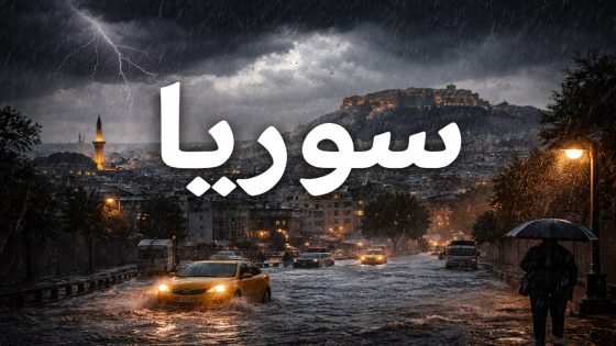 عاصفة مطرية سوريا